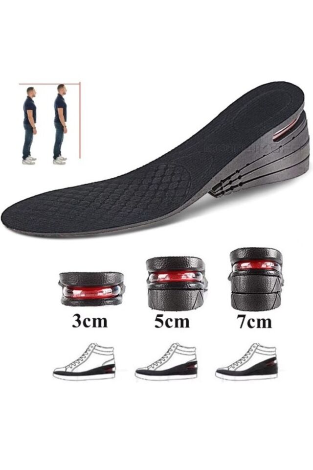 Gizli Topuk Boy Uzatan Tabanlık – 3cm, 5cm, Ayarlanabilir Yükseklik Tek Ebat