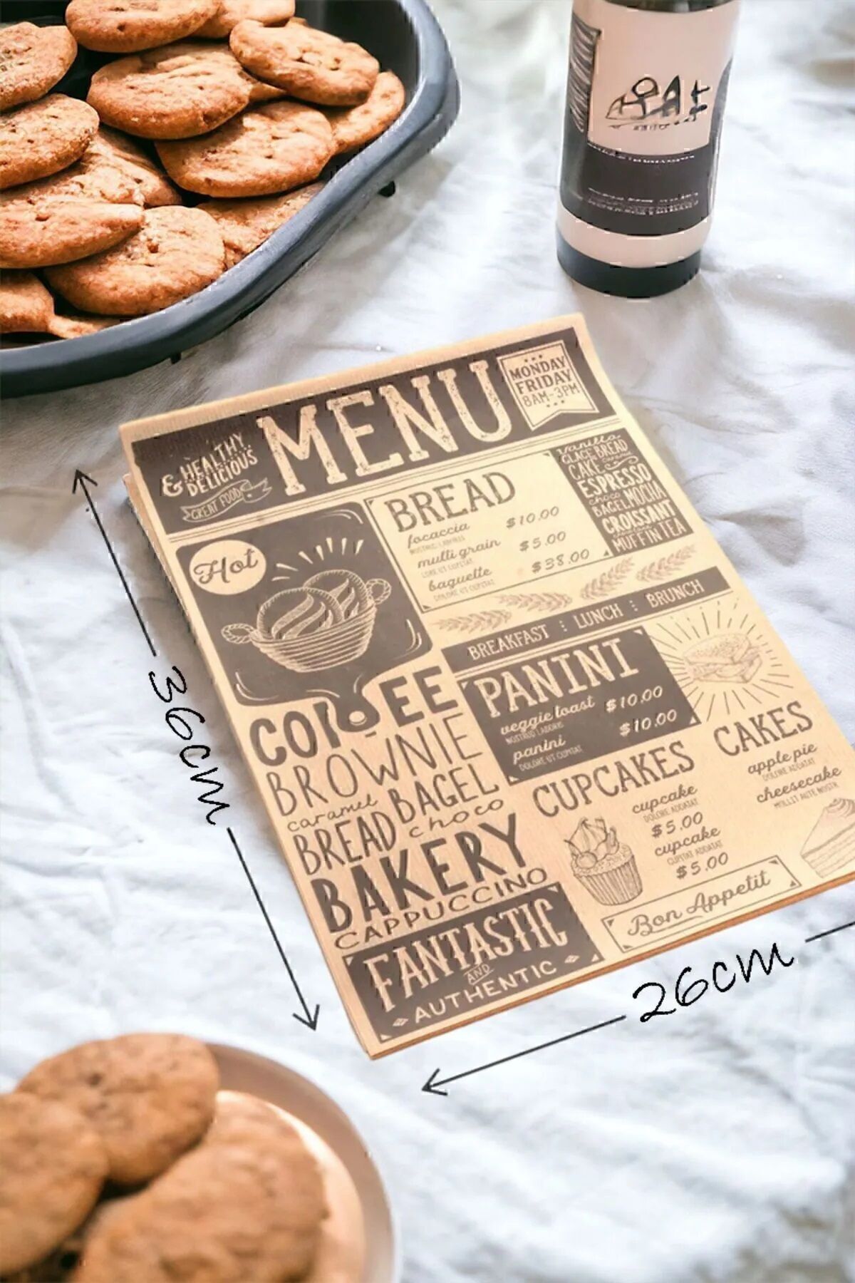 Kendinden Desenli Pinterest Yağlı Kağıt | 50 Adet Vintage Gazete Desen Sunum Kağıdı Koza Gift