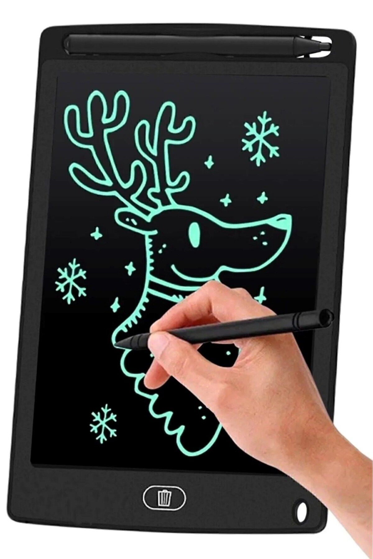 Siyah 8.5 Inç Lcd Digital Çocuk Yazı Çizim Tableti - Siyah