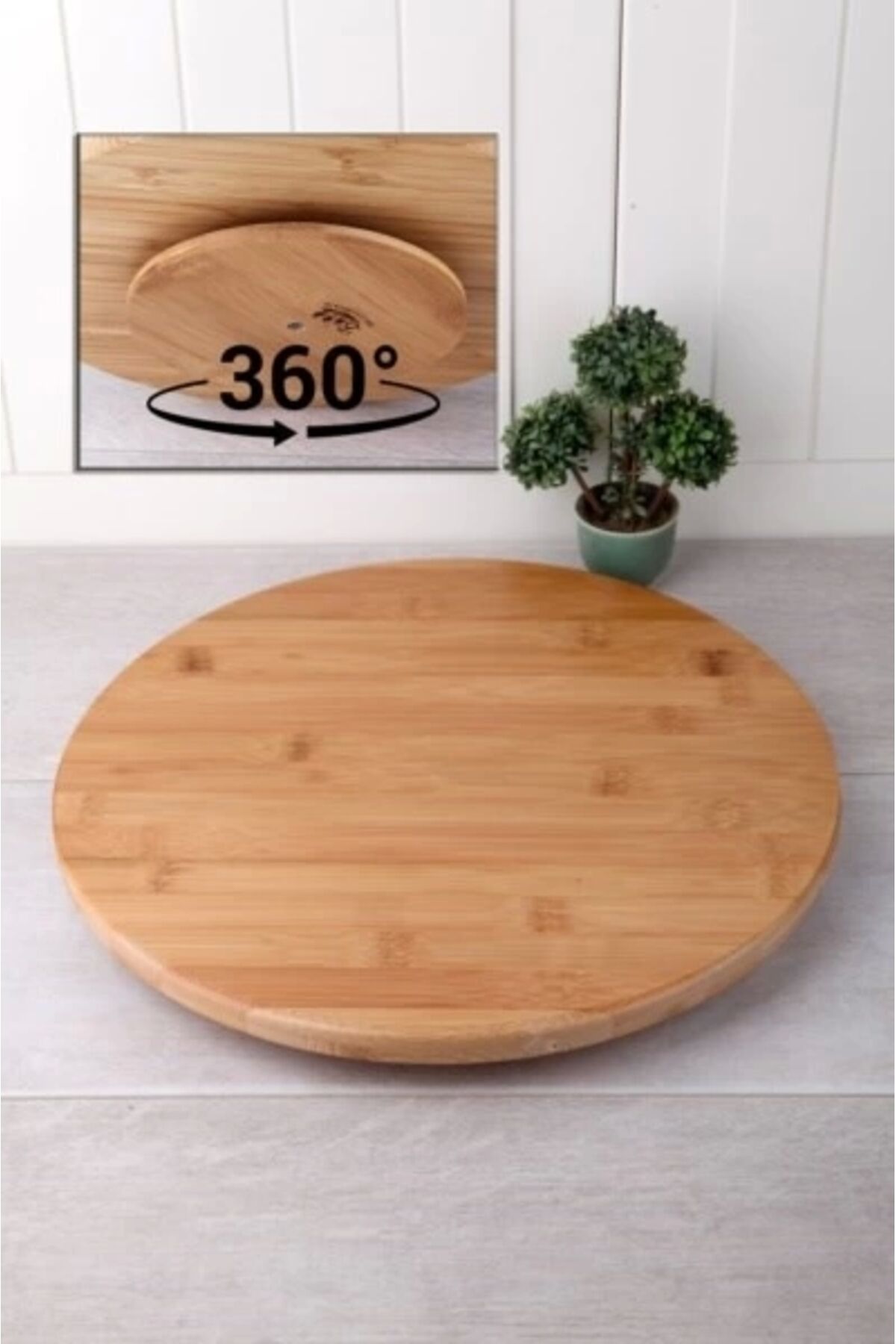 Bambu Döner Standlı Pizza Servis Sunum Tabağı 30 Cm Beehome Keyfisepet En Keyifli Sepet Bambu - Tek Ebat - Belirtilmemiş