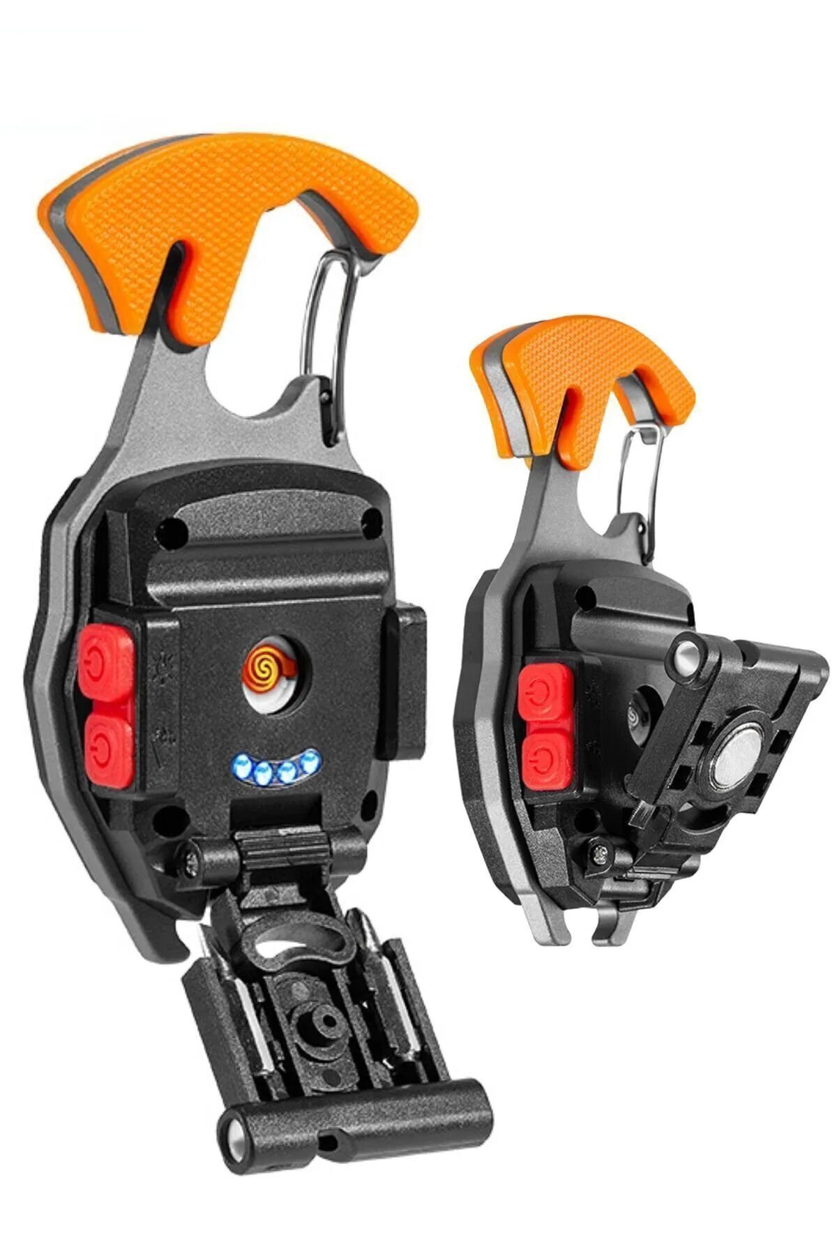 Robocop Pro Kamp Feneri Çok Fonksiyonlu Fener Anahtarlık Usb Çakmaklı Cam Kırıcı Kemer Kesici