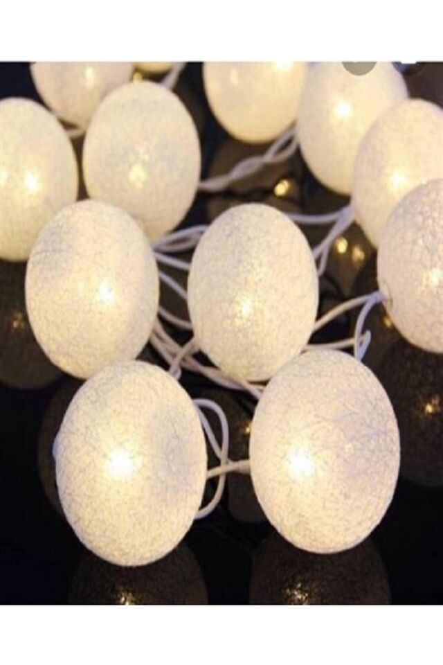 10 Lu Küçük Gün Işığı (sarı) Renk Top Şeklinde Dolama Led 2 Metre