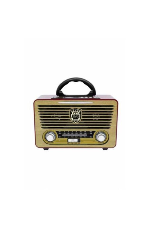 Ht 40Bt Nostaljik Radyo& Bt Hoparlör KAHVERENGİ - Tek Ebat