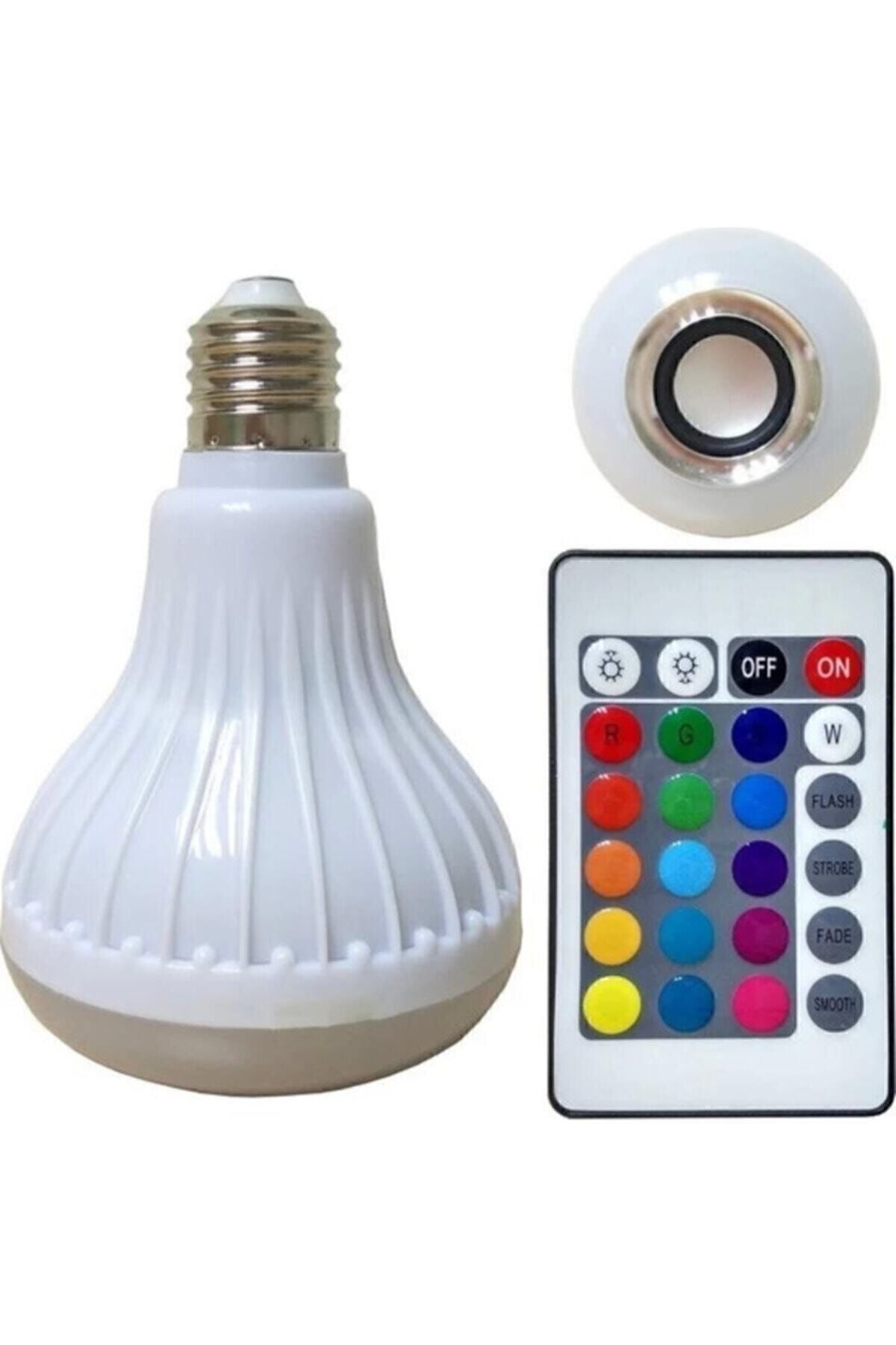 Bluetooth Hoparlörlü Rgb Led Ampül Lamba Glrshop