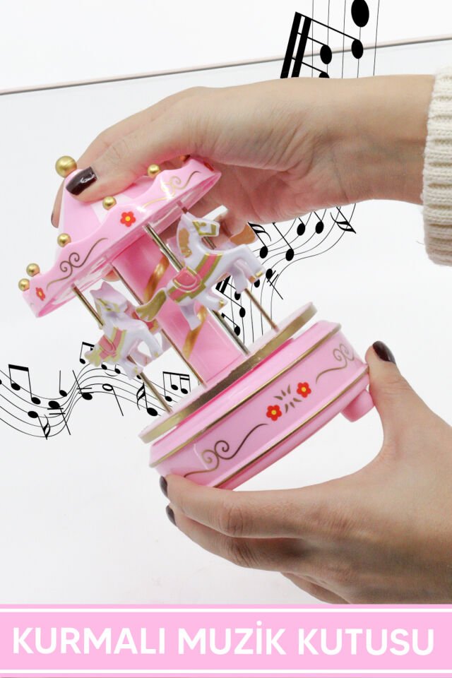 Atlı Karınca Müzik Kutusu ve Unicorn Kar Küresi LED Işıklı Müzikli Hediyelik Dekoratif Set