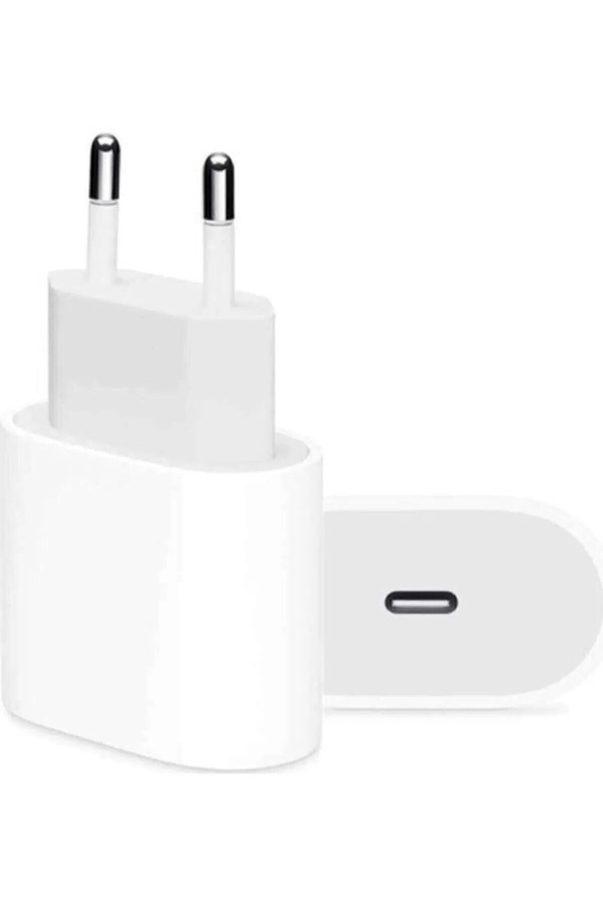 25W Hızlı Şarj Adaptörü Type-C Çıkışlı USB-C Telefon Şarj Başlığı Uyumlu iPhone Samsung Beyaz - Tek Ebat