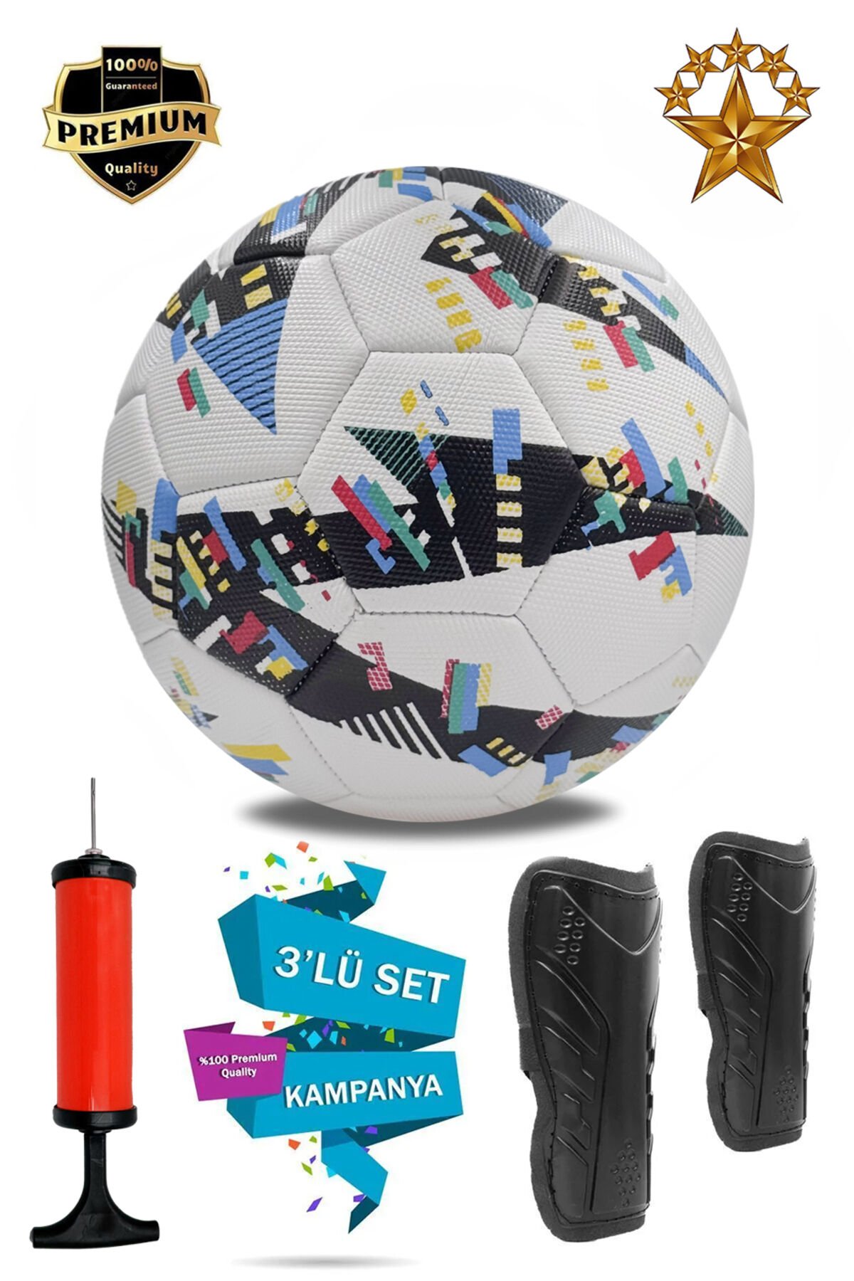 3'lü Set Futbol Topu Zemin Halı Saha Futbol Topu Tekmelikli Orijinal Futbol Topu Yüksek Kalite