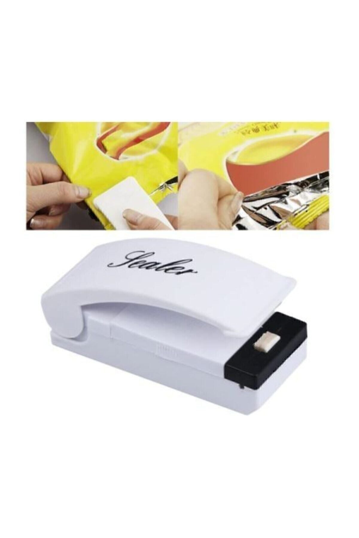 Mini Poşet Kapatıcı Taşınabilir Pilli Poşet Ağzı Kapatma Aparatı
