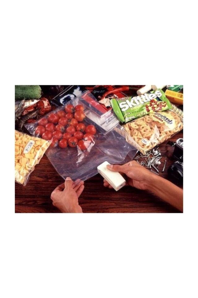 Pilli Poşet Kapatıcı Super Sealer Paket Kapatıcı Poşet Ağzı Kapatıcı