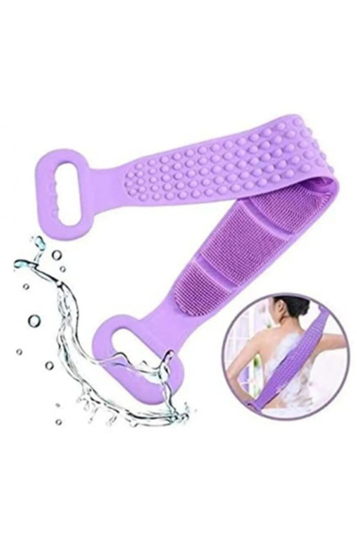 Banyo Sırt Kesesi Çift Taraflı Silikon Duş Lifi Fırçası Glrshop