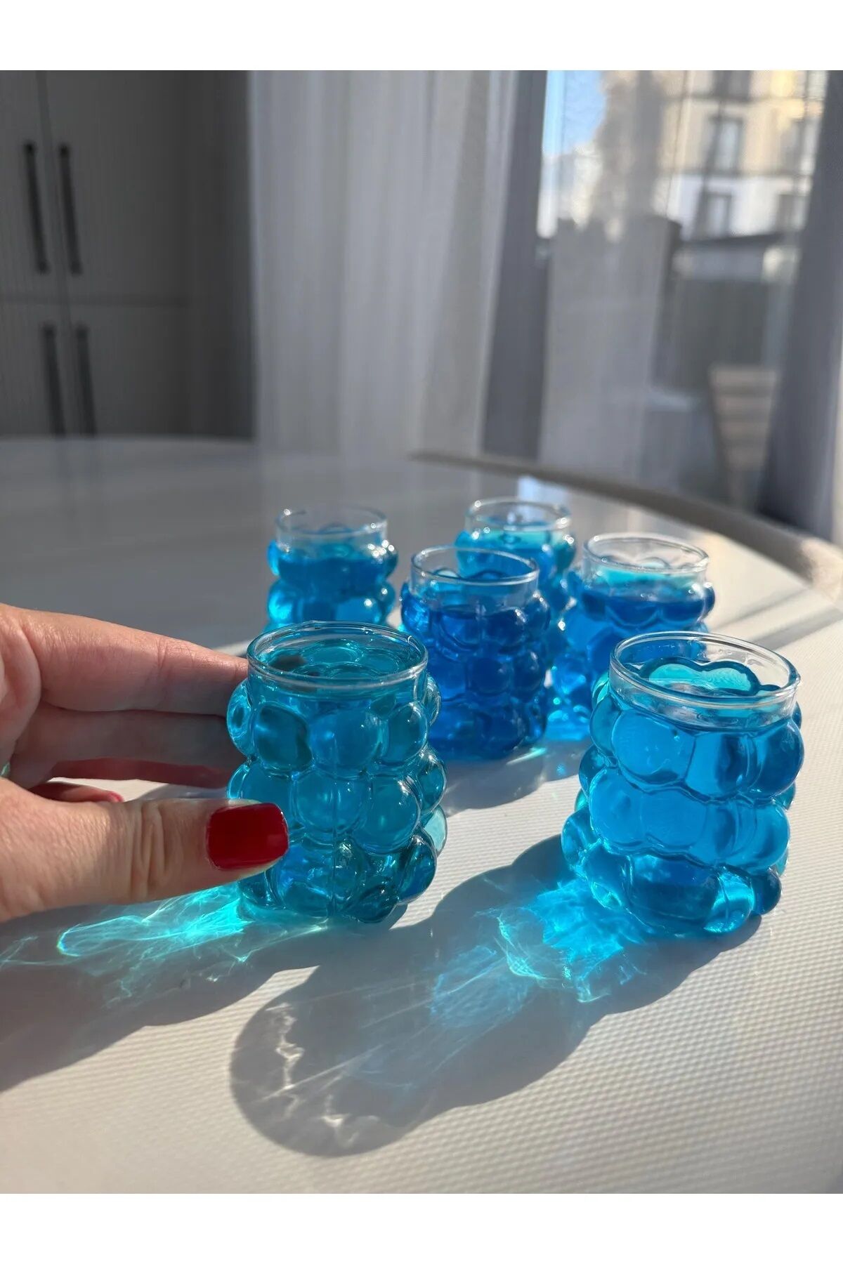 6 Adet Boncuk Şekli Kahve Yanı Mini Pinterest Kahve Bardağı 75 ml Beyaz - Tek Ebat