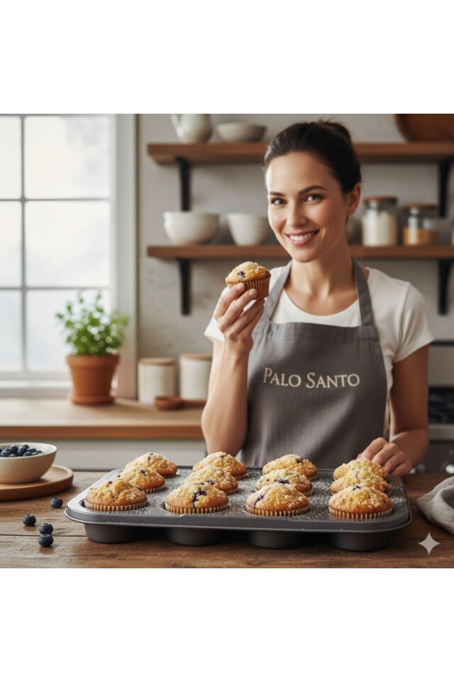 Palo Santo 12'li Yanmaz Yapışmaz Muffin Kek Kalıbı