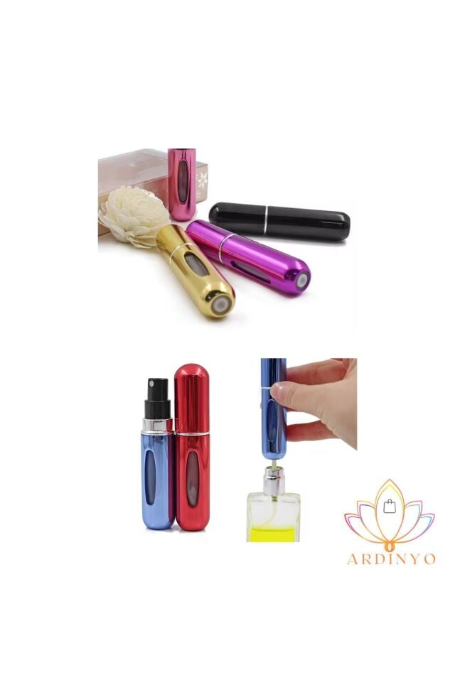 Cep Parfüm Şişesi Atomizer Seyahat Parfüm Şişesi Cep Kolonya Şişesi Taşınabilir Pratik Dezenfektan