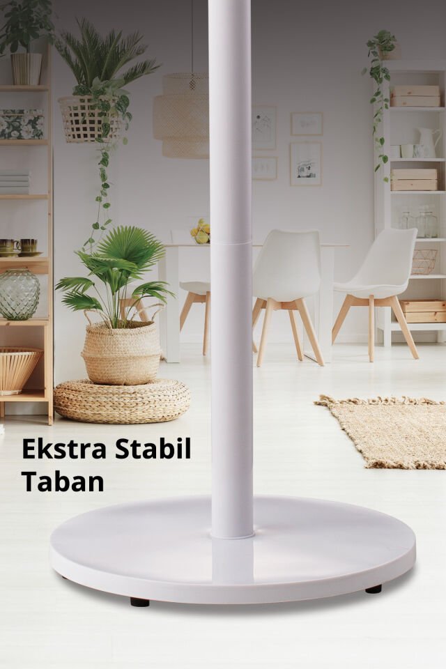 Kfan-7627 Salınım Fonksiyonlu Ultra Sessiz Stand Vantilatör 9 Kanatlı 50W Beyaz - Tek Ebat