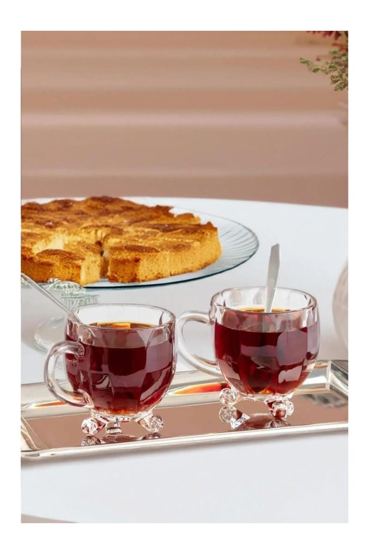 PURY 4 LÜ ÇAY FİNCANI Beyaz - Tek Ebat
