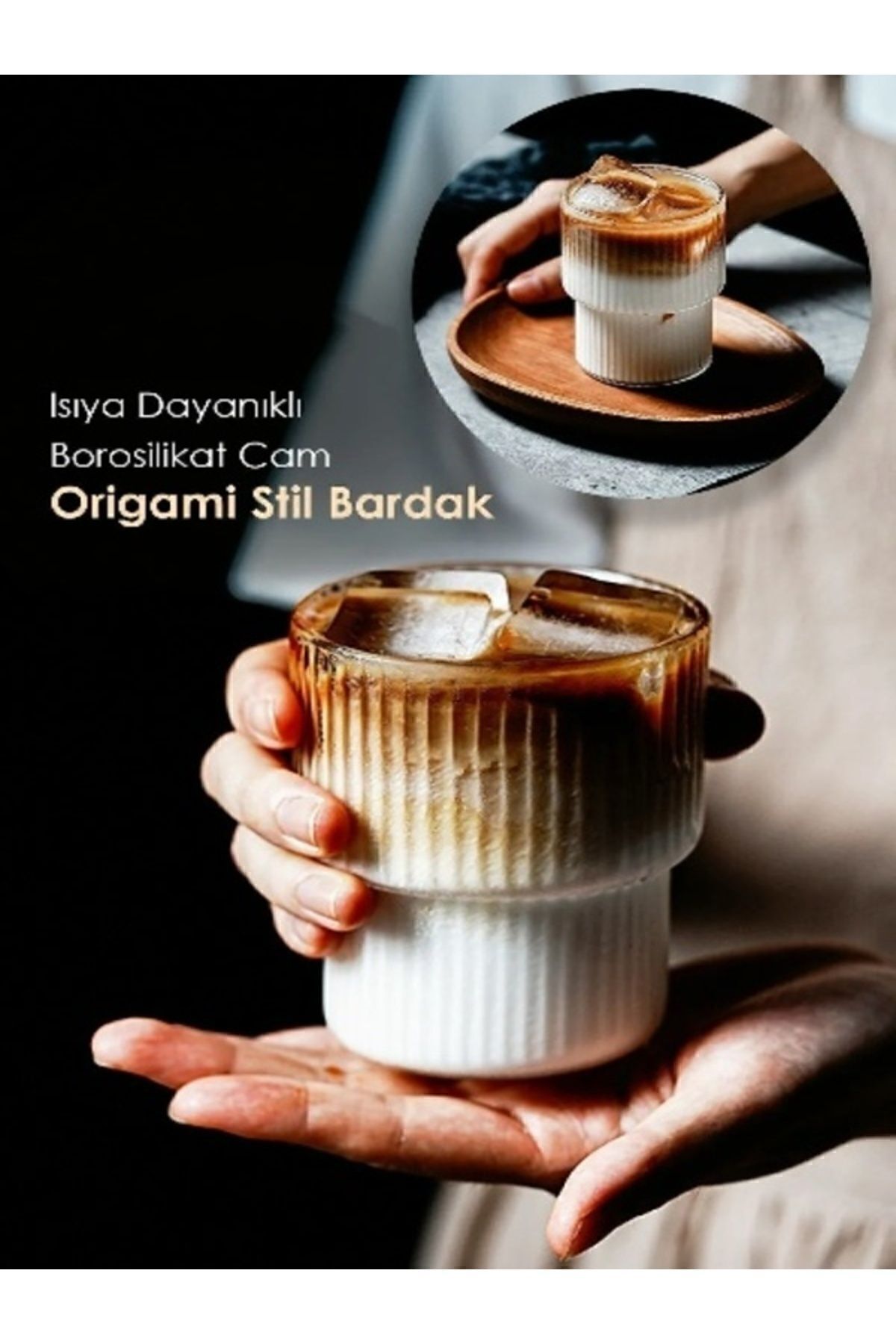 Isıya Dayanıklı Origami Stil Bardak