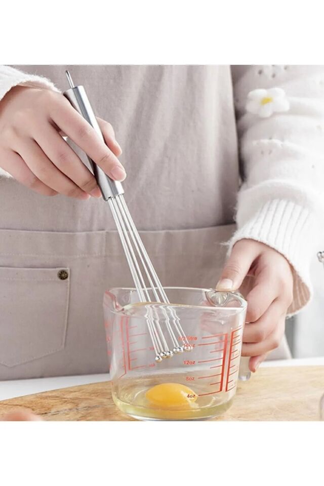 Yeni Nesil Ayarlanabilir Paslanmaz Yumurta Pasta Çırpıcısı Tek Ebat