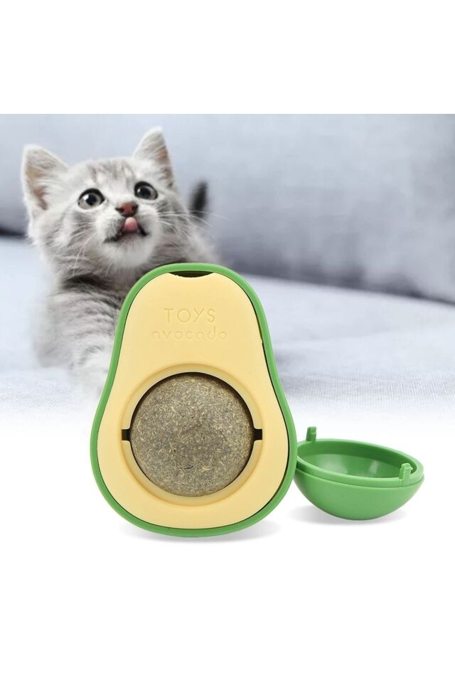 Doğal Kedi Nanesi (avokado Tasarımlı Kedi Yalama Topu) Avocado Catnip