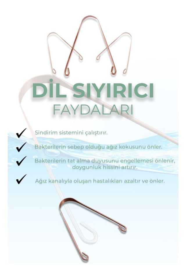 %100 Saf Bakır Dil Temizleyici
