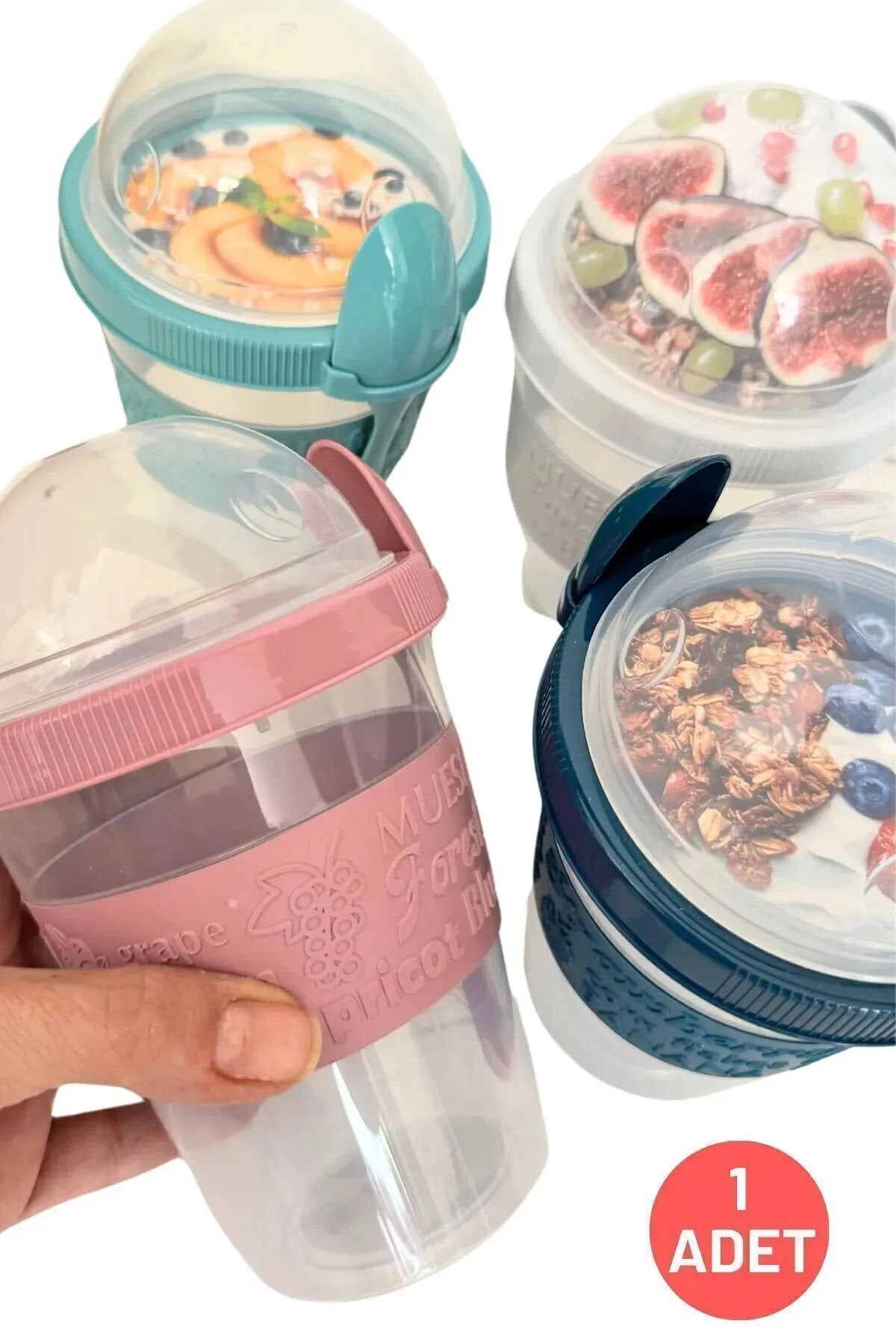 Leon Life Titiz Take And Go Yoğurt Ve Musli Kabı Çeşitli Renkler 600 ml