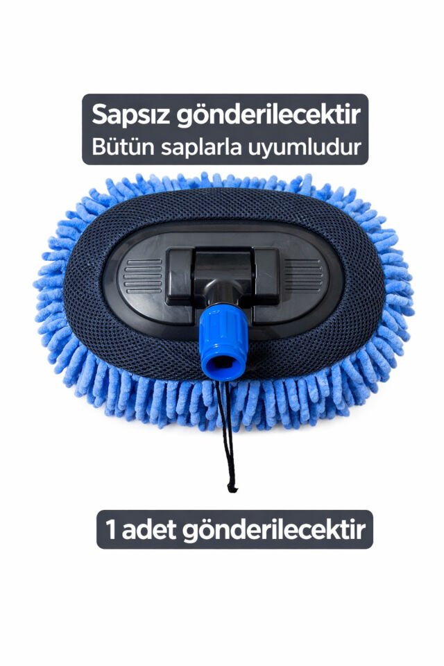 Mikrofiber Çok Fonksiyonlu Oto Araba Araç Yıkama Temizleme Fırçası Mopu Tek Ebat
