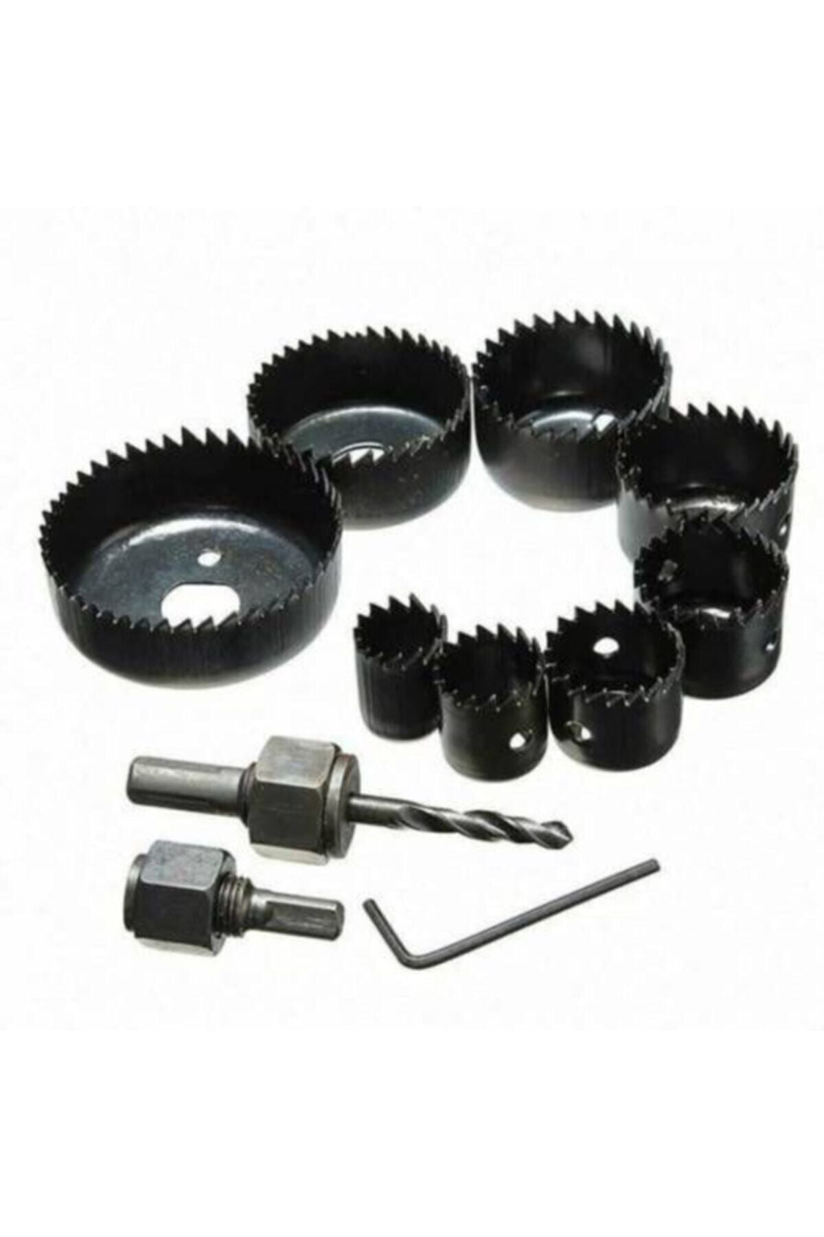 Buhat Buat Panç Yuvarla Metal Ahşap Daire Delme  Delik Açma Tr-6587452 11 Parça