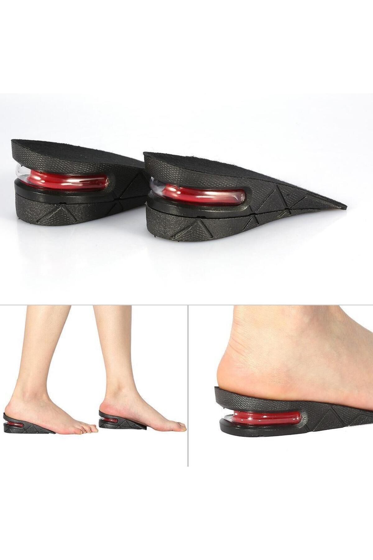 5 Cm Hava Yastıklı Boy Uzatıcı Tabanlık Siyah 35-40