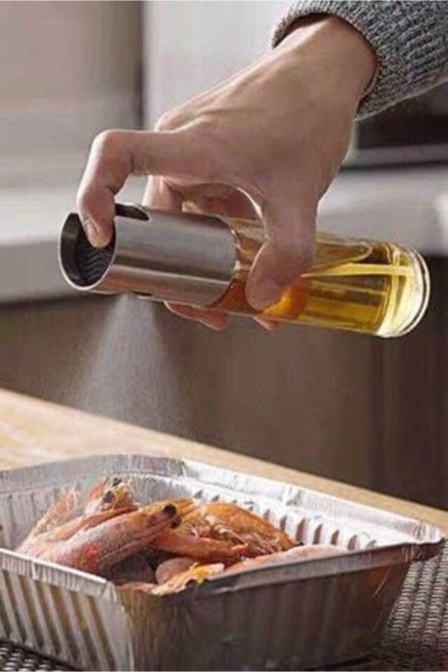 Sprey Cam Şişe Zeytinyağı Sirke Yağ Püskürtücü Yağdanlık 100 ml Tek Ebat