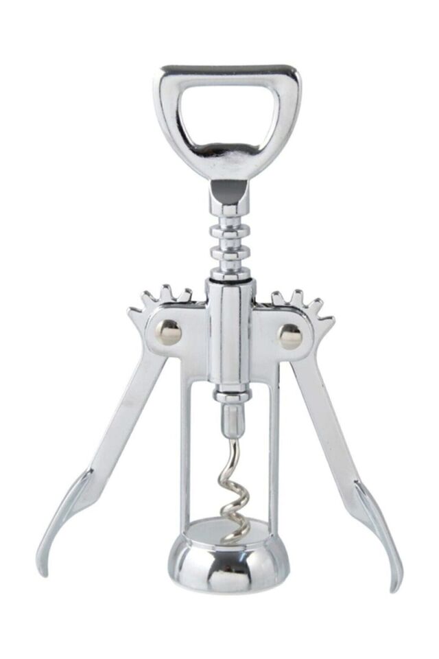 Professional Krom Tirbuşon Metal Tirbüşon Türbişon Tirbişon Şarap Açıcı Mantar Şişe Kapak Açıcı