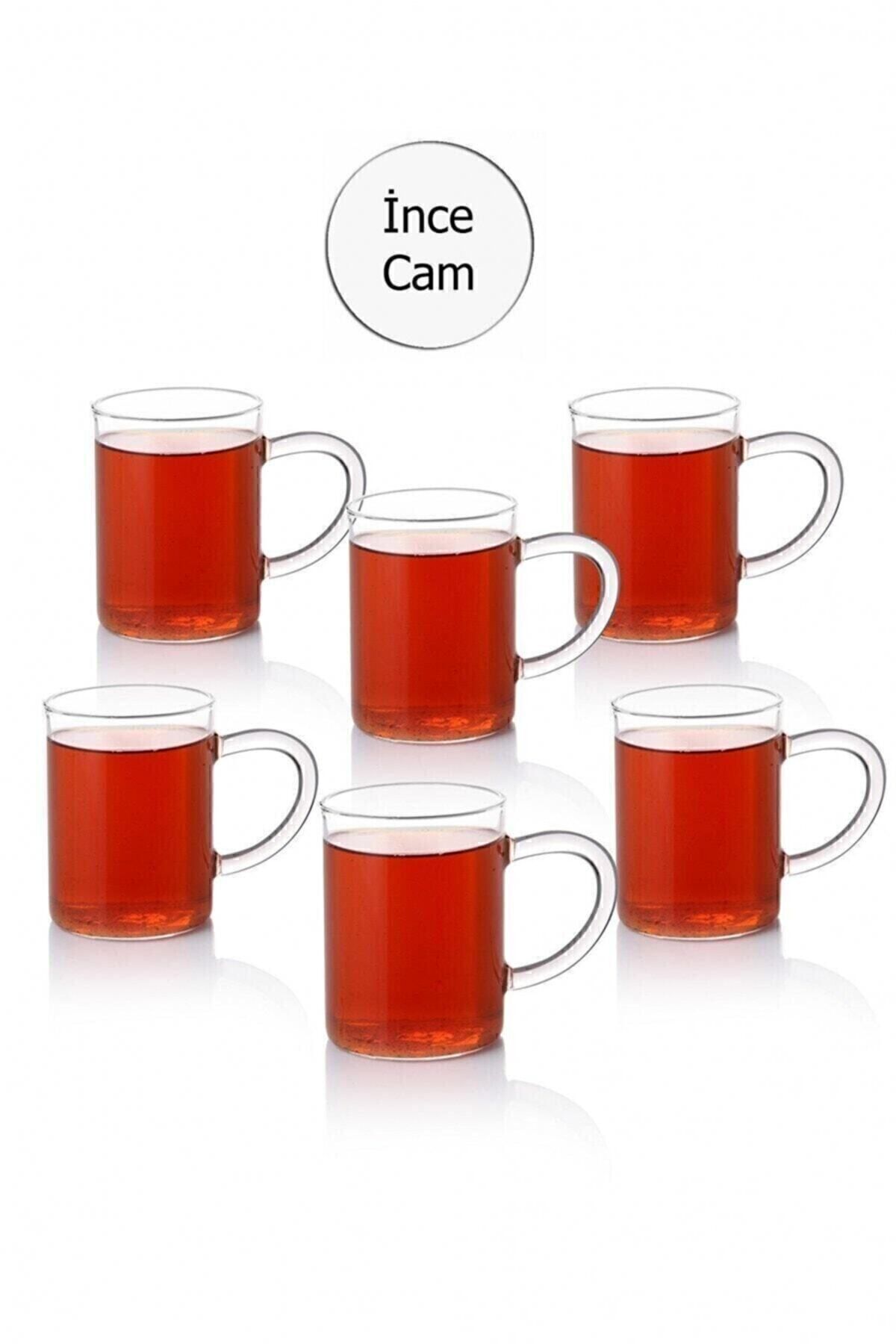 3 Adet Lüx Ince Ateşe Dayanıklı Borosilikat Cam Kupa Bardak 3lı Kupa Bardak Seti 190 ml Glrshop NoColor-3e598a65 - Tek Ebat