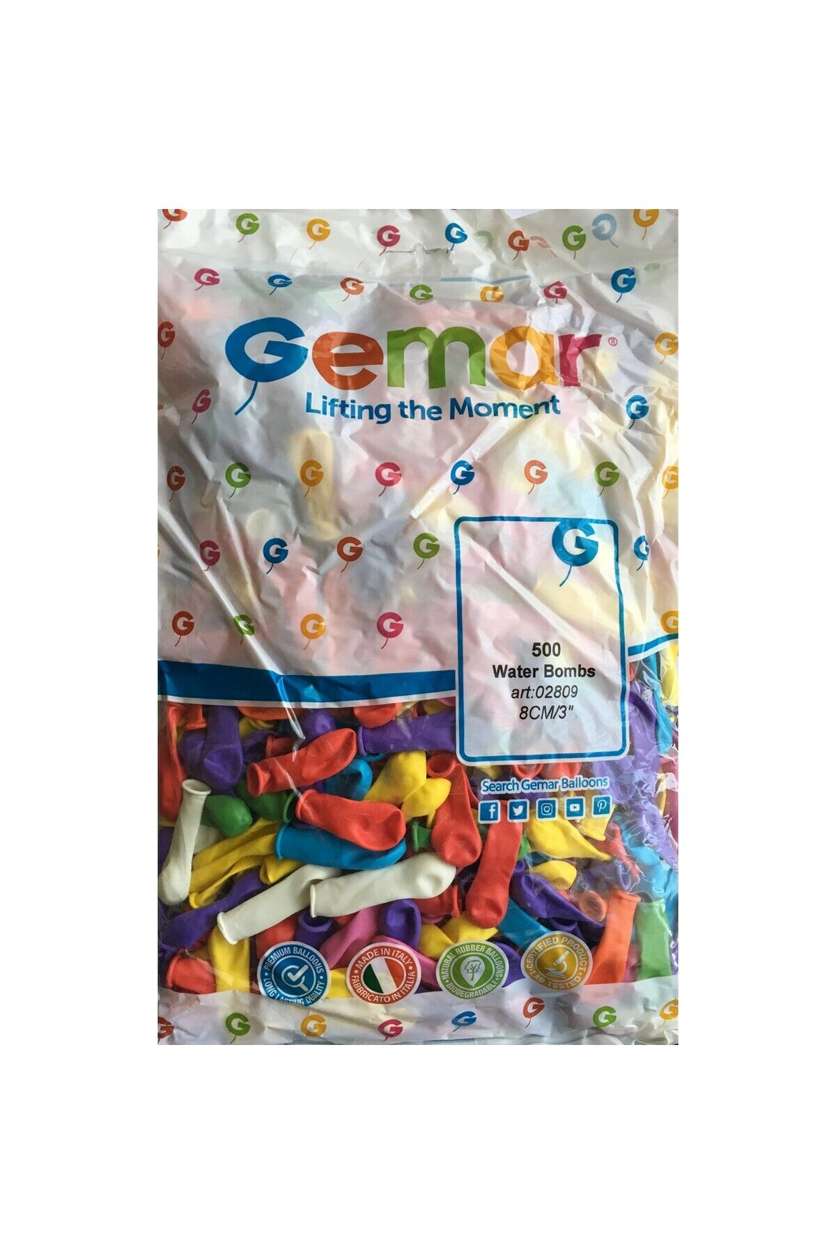 Su Balonu - 500 Adet - gri - Tek Ebat