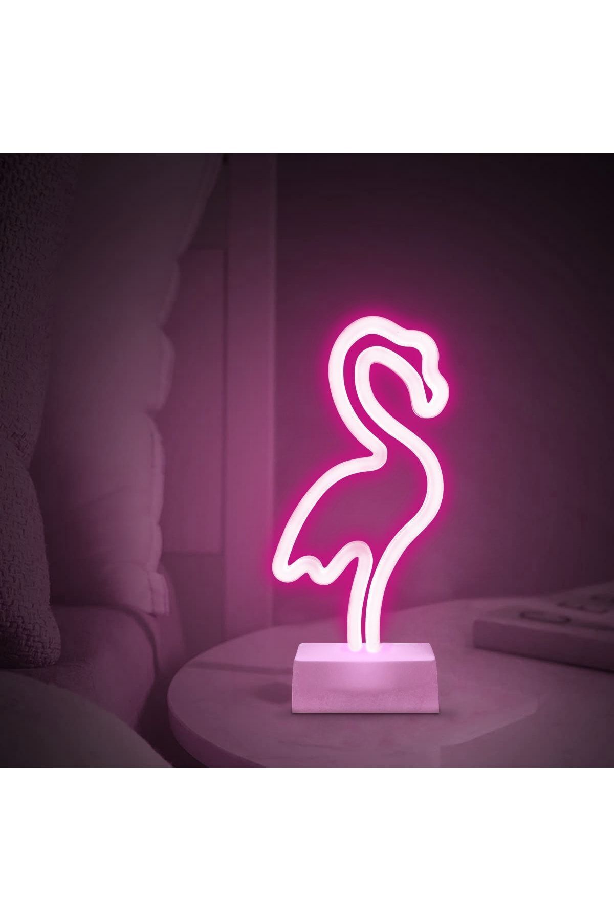 Dekoratif Neon Flamingo Gece Aydınlatması