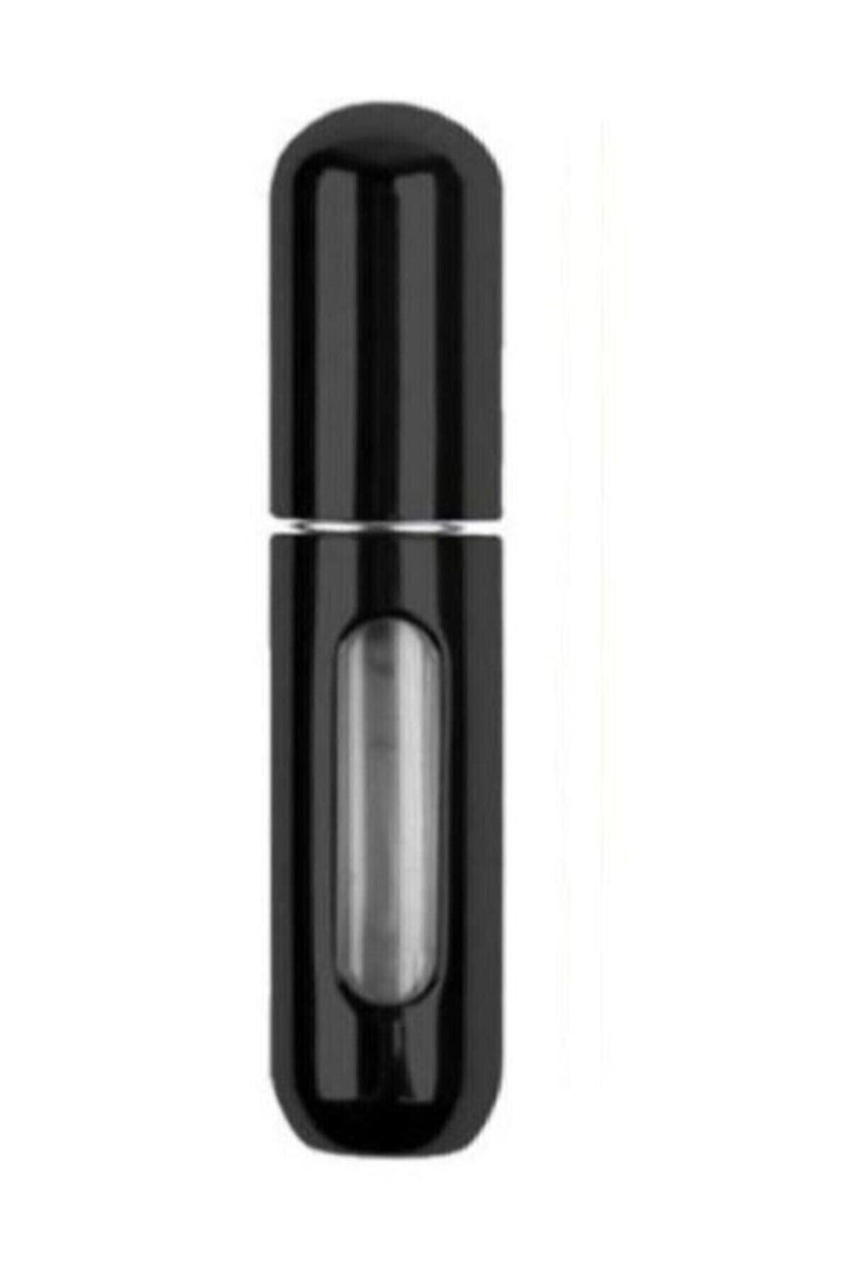 Taşınabilir Doldurulabilir Parfüm Atomizeri - Seyahat Boyu Parfüm Şişesi (5 ML) Siyah