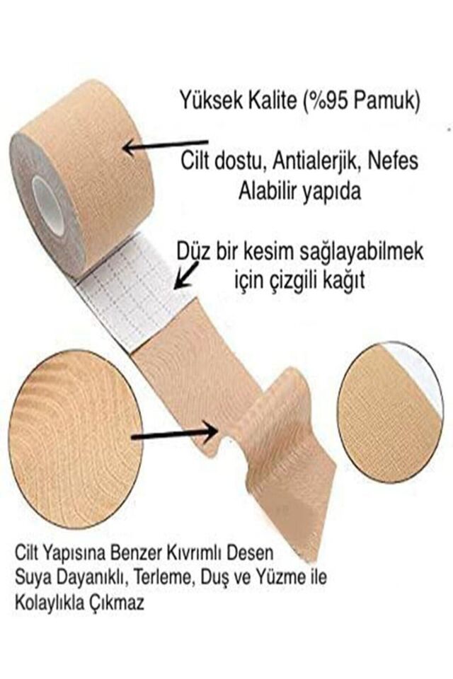 Göğüs Dikleştirici Ve Şekillendirici Bant ten - Tek Ebat