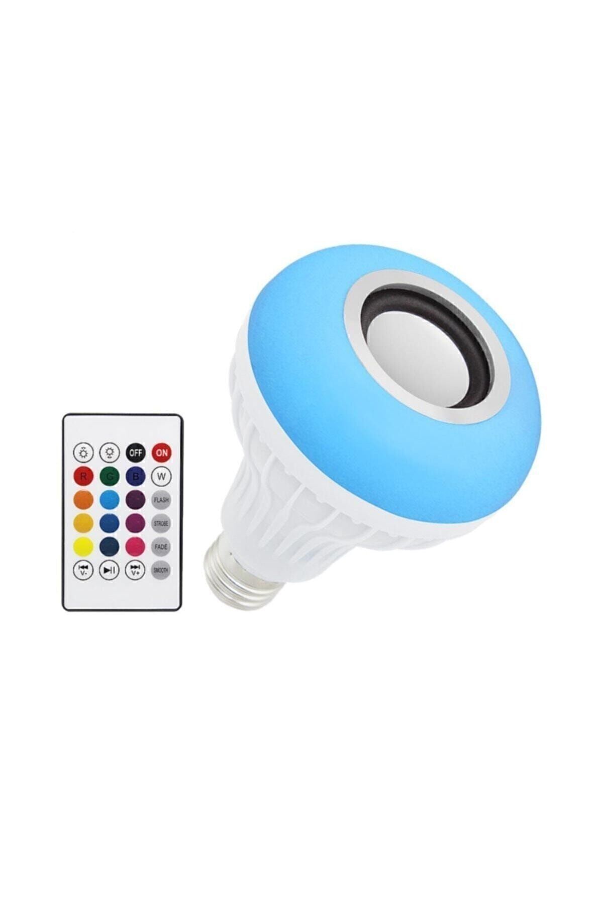 Rgb Led Ampül – Bluetooth Hoparlör Karışık, Çok Renkli - Tek Ebat
