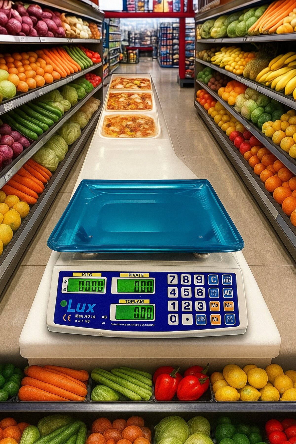 Market Pazarcı Ve Kasap Terazisi 40 Kg kaliteli Elektronik Dijital Bakkal