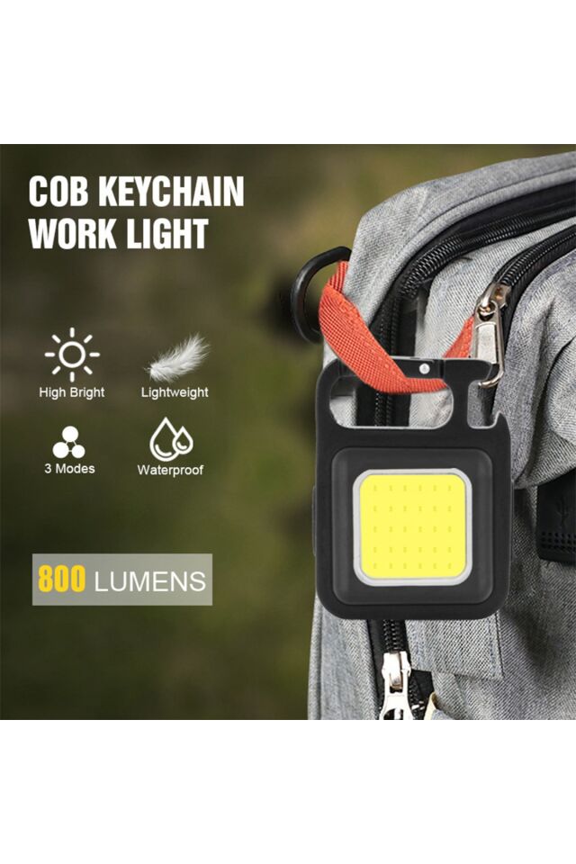 Mini LED anahtarlık el feneri USB şarj edilebilir lamba taşınabilir cep feneri açık kamp için ışık