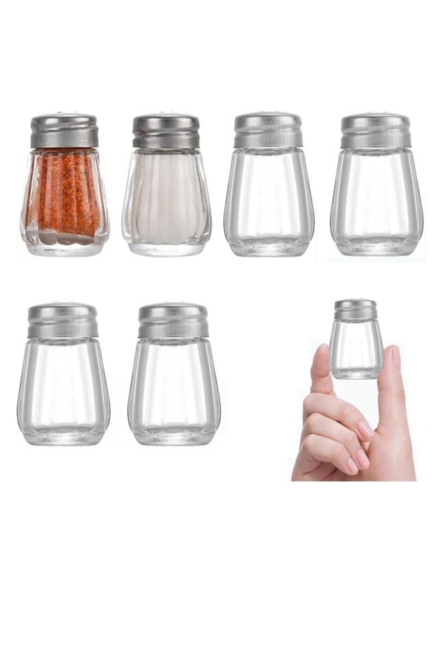 Salty Cam 1 Adet Tuzluk 20ml Oval Tek Kişilik Tuzluk-karabiberlik Seti Paslanmaz Çelik Kapak