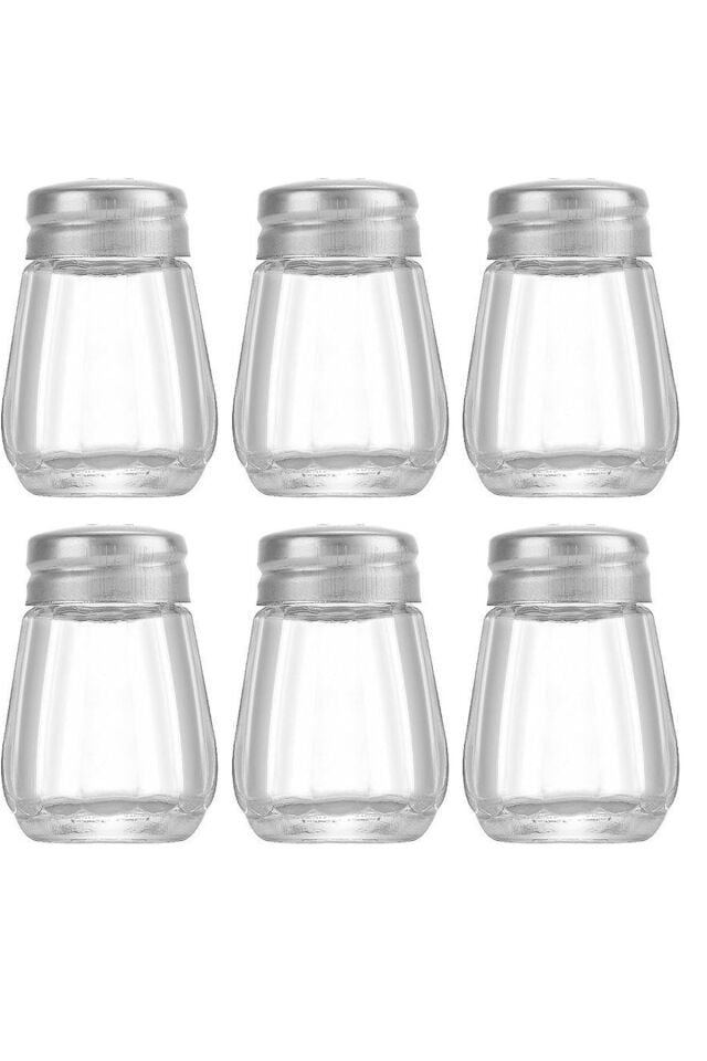 Salty Cam 1 Adet Tuzluk 20ml Oval Tek Kişilik Tuzluk-karabiberlik Seti Paslanmaz Çelik Kapak