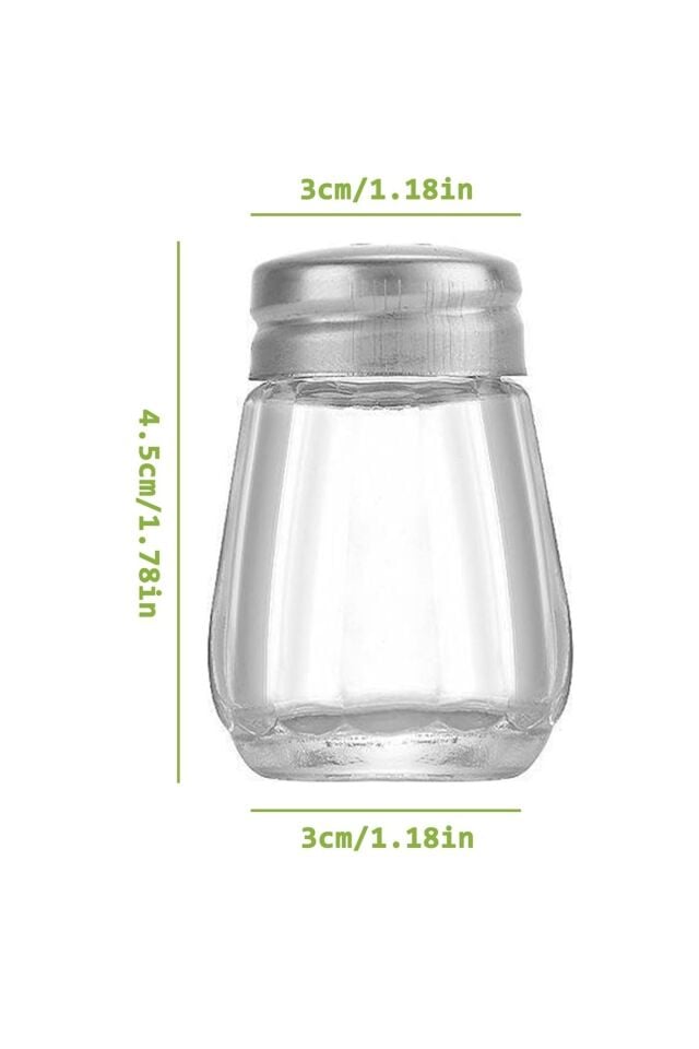 Salty Cam 1 Adet Tuzluk 20ml Oval Tek Kişilik Tuzluk-karabiberlik Seti Paslanmaz Çelik Kapak