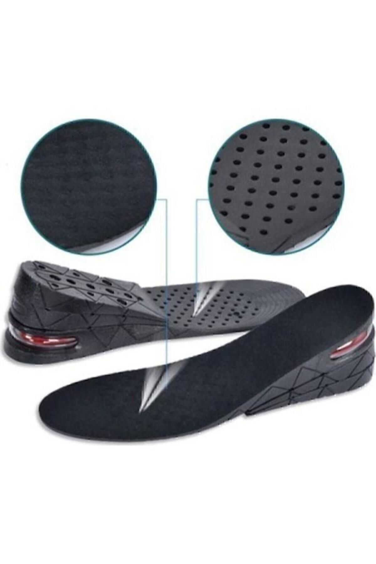 Hava Yastıklı Tam Boy Uzatıcı Tabanlık Gizli Topuk 7 Cm Ortopedik Tek Ebat