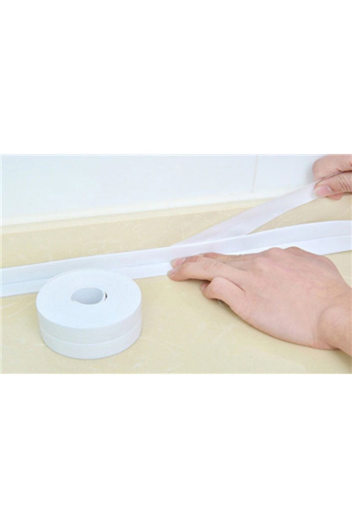 Beyaz Su Sızdırmaz Lavabo Kenar Bandı (kutusuz)(3.2m) Tek Ebat