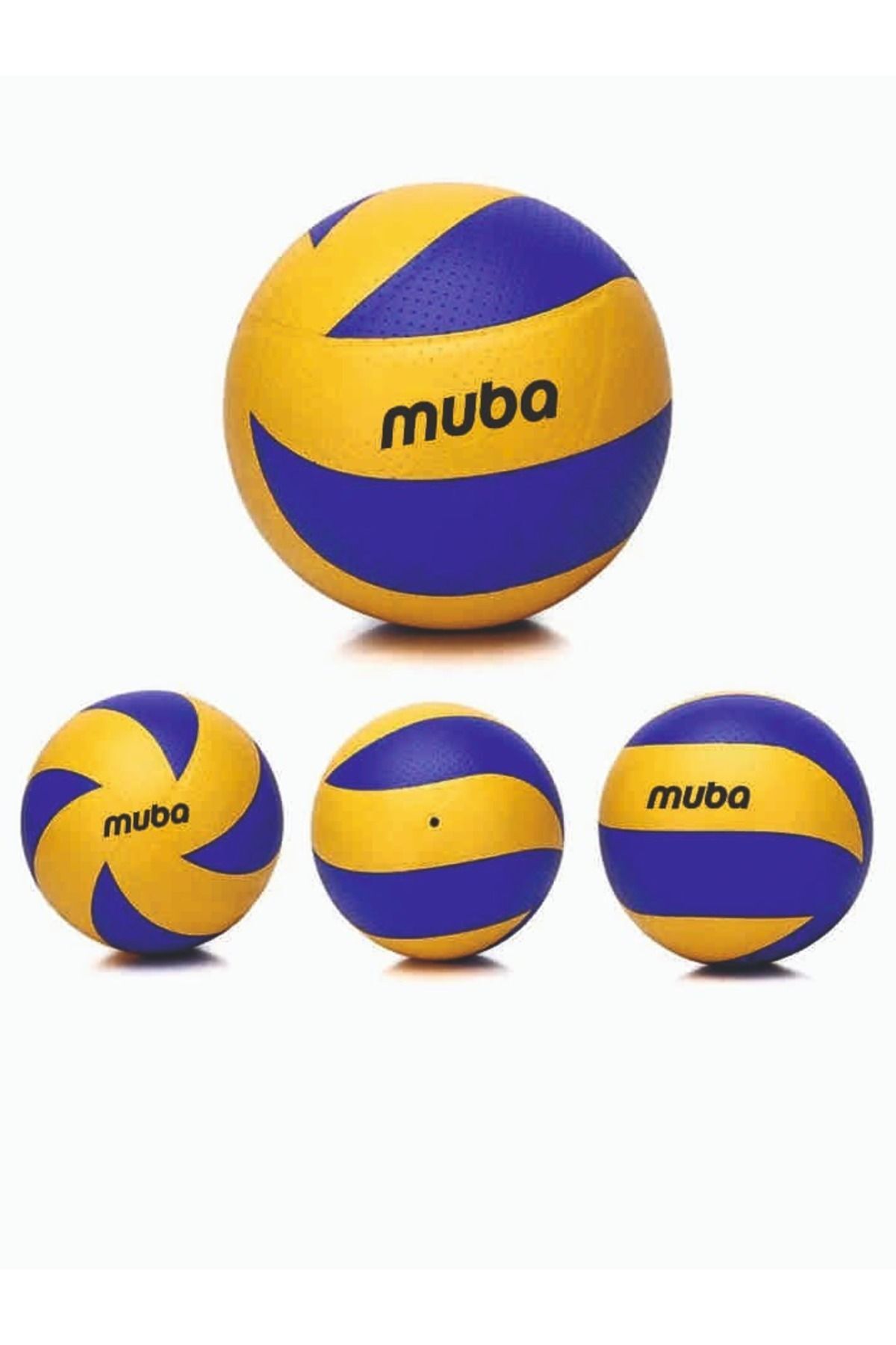 Voleybol Topu Soft Touch Sert Zemin Yapıştırma Voleybol Topu SARI-LACİVERT - Tek Ebat