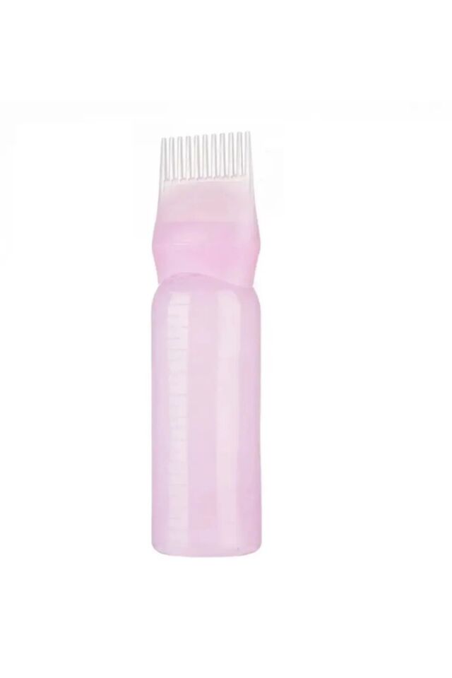 Taraklı Saç Boyama Şişesi Saç Boyama Tarağı Saç Bakım Tarağı Saç Boyama Aplikatörü Glrshop Pembe - Tek Ebat