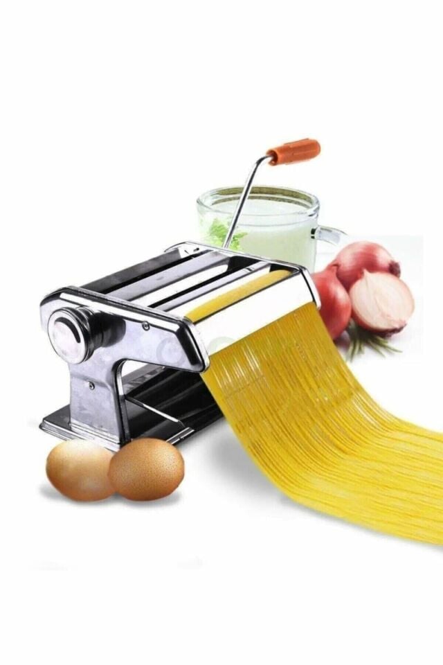 Erişte Makarna Yapma Kesme Makinesi Hamur Lazanya Spagetti Raviolli Makinesi 150 mm
