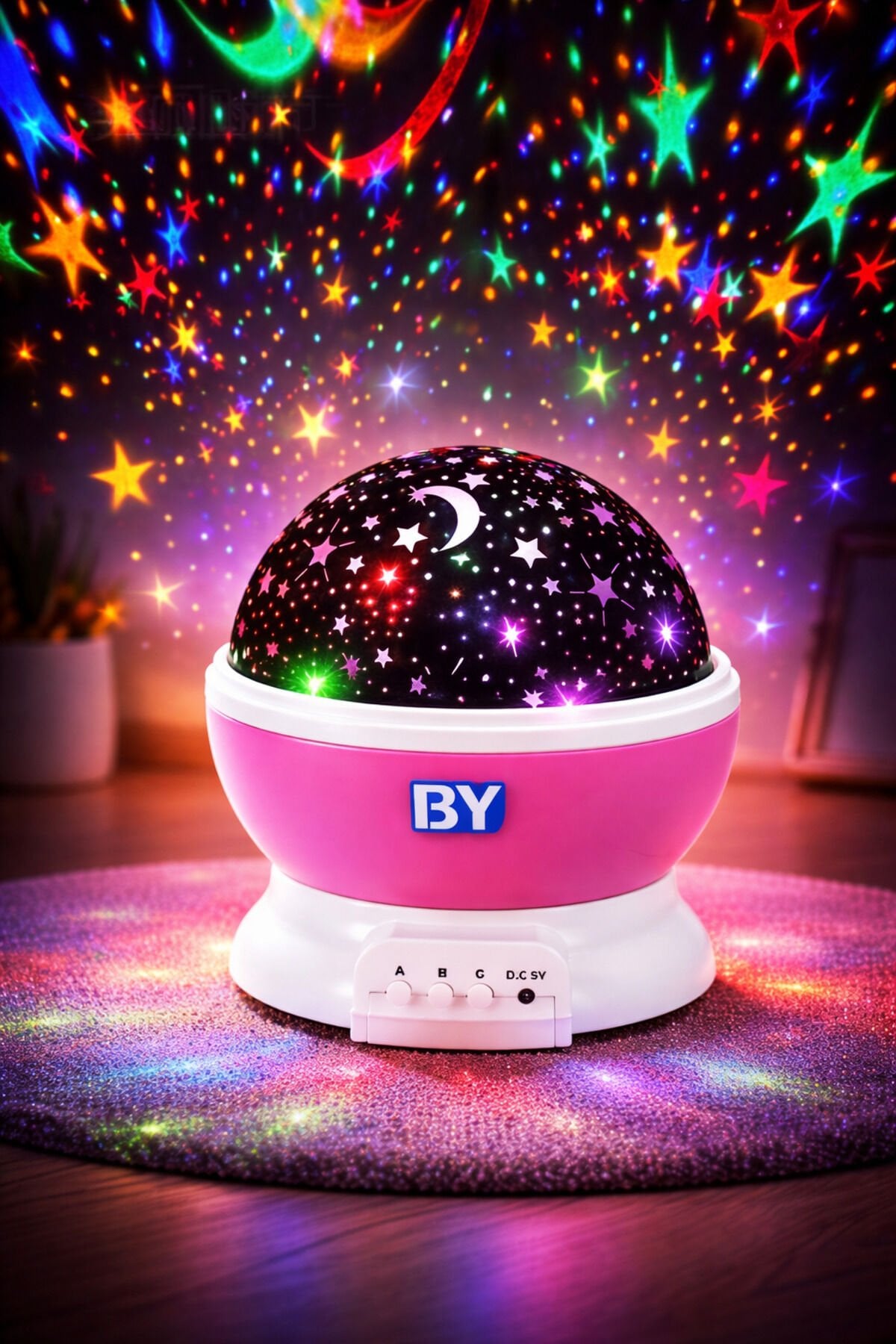 Star Master Dönen Yıldızlı Gökyüzü Projeksiyon Gece Lambası Mavi