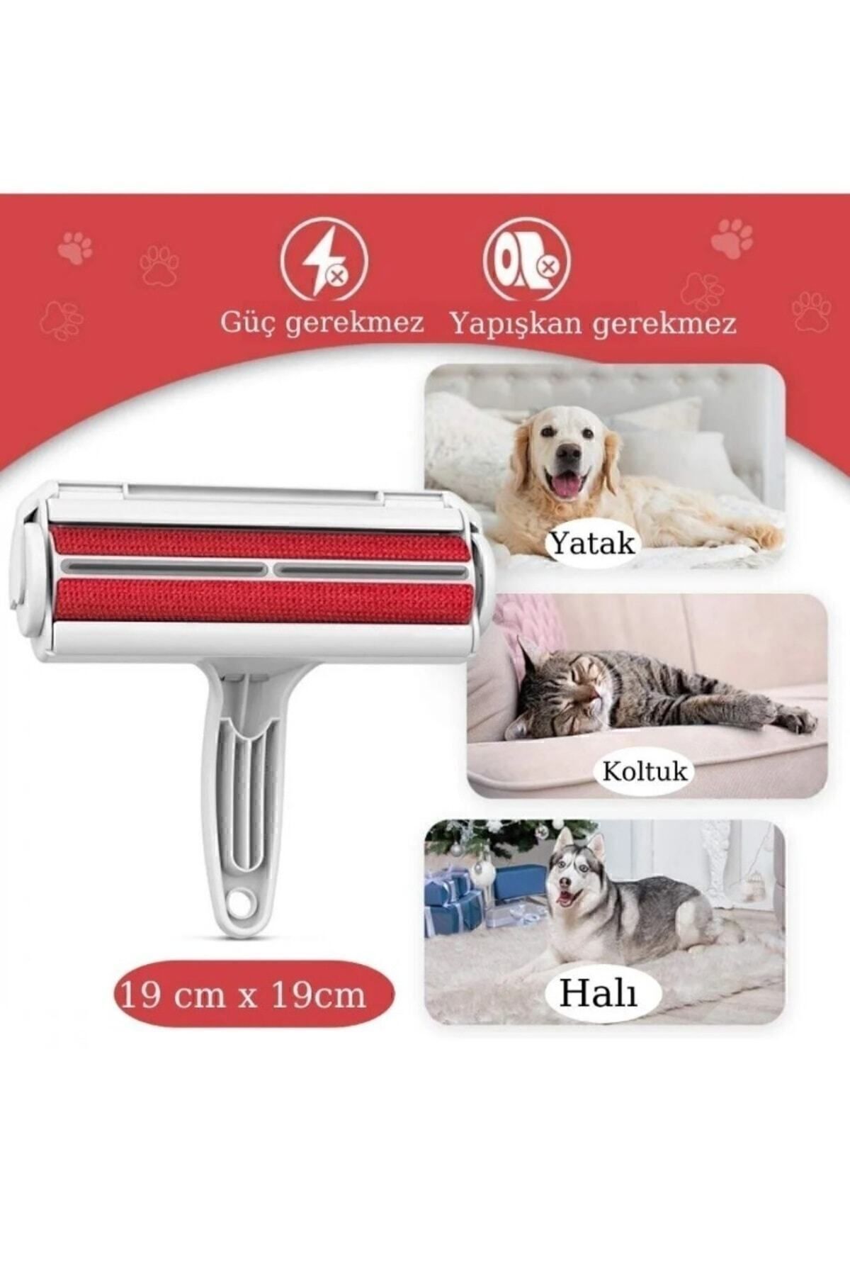 Kedi Köpek Tüyü Toz Kıl Toplayıcı Gırgır Hazneli