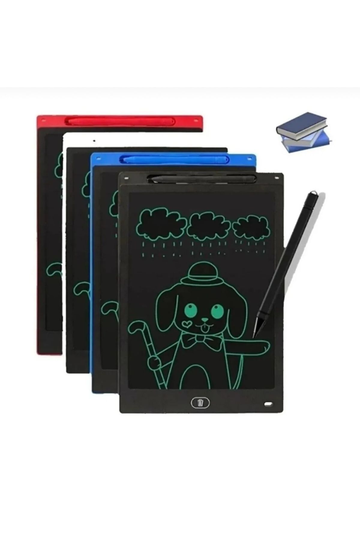 Çok Renkli Tablet Lcd 8.5 Inç Dijital Kalemli Çizim Yazı Tahtası Grafik Not Yazma Eğitim Glrshop karma - Tek Ebat