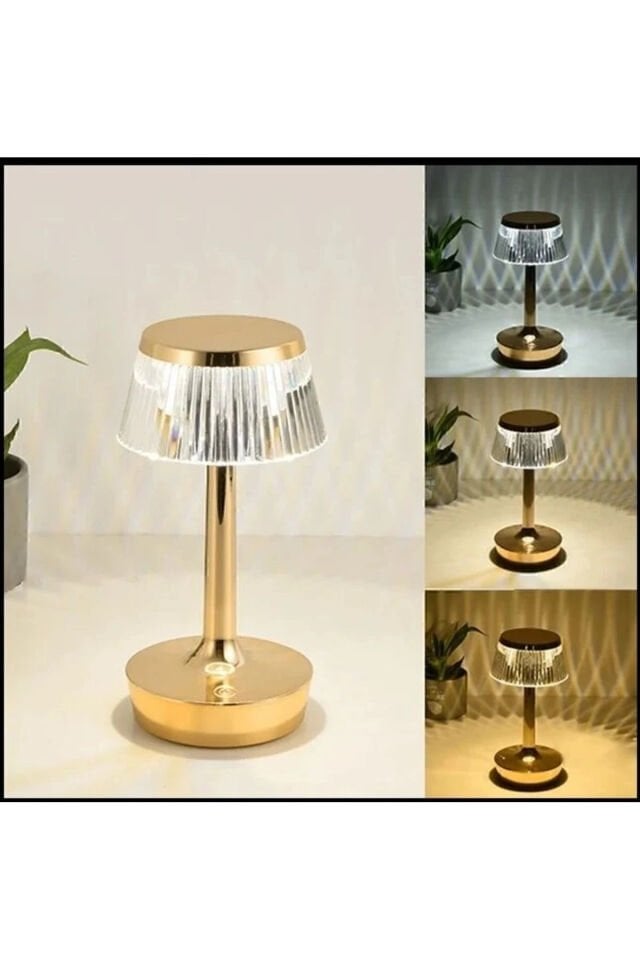 Rio Şarjlı Masa Lambası Ct-8434 Tek Anahtarla 3 Renk