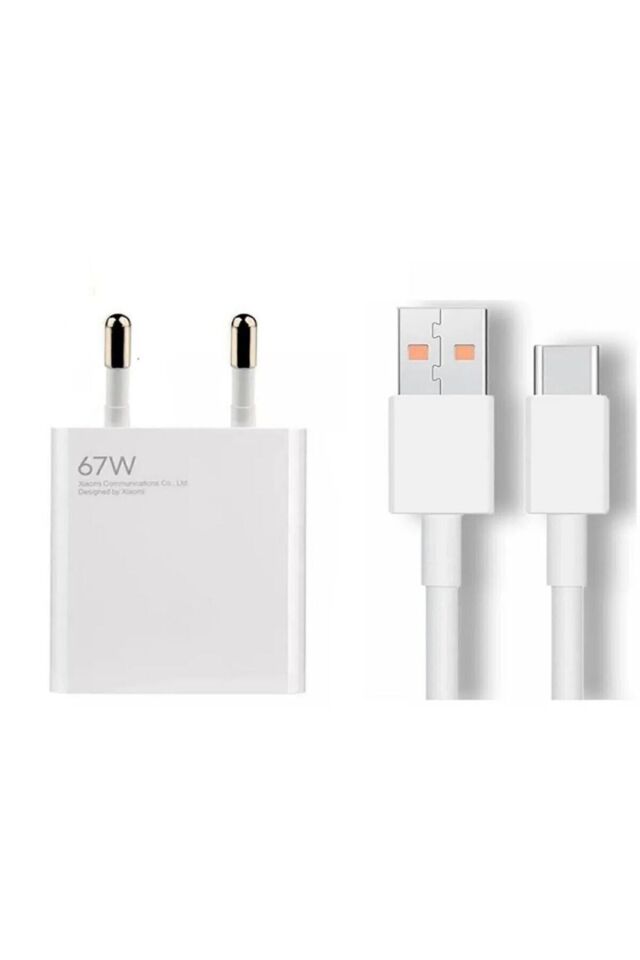 Xiaomi 67 Watt Turbo Fast Şarj Aleti Tpy-c beyaz - Tek Ebat